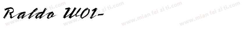 Raldo W01字体转换
